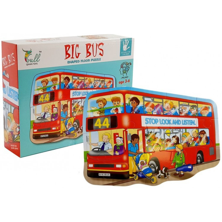 Puzzle - autobus - sada 15 dielov